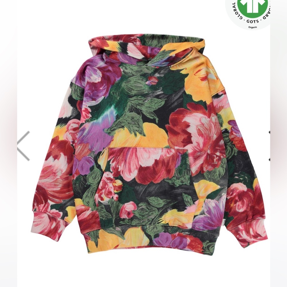 Molo Matt Painted Flowers hoodie